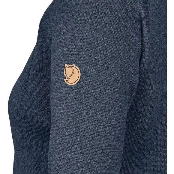 Fjällräven NWT Ovik Fleece Half Zip Navy Medium - Picture 4 of 5